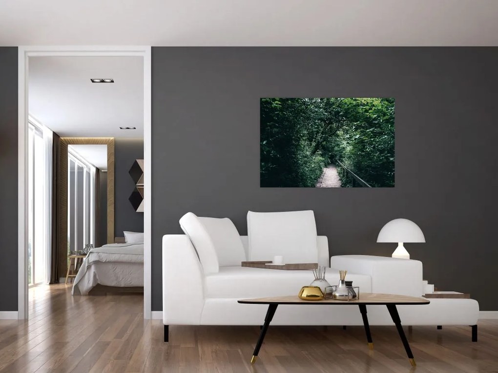 Tablou - Drumul prin pădure (90x60 cm)