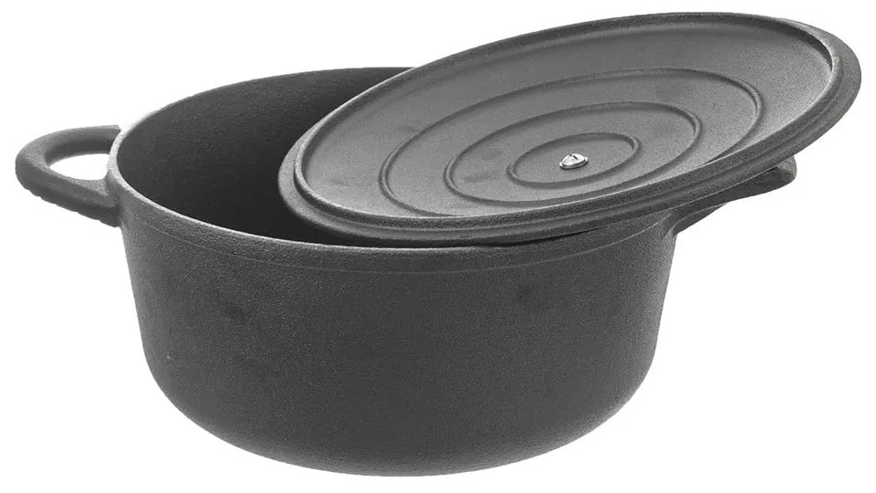 Oală cu capac din fontă 4 l adecvată pentru plita cu inducție LITINA – Orion