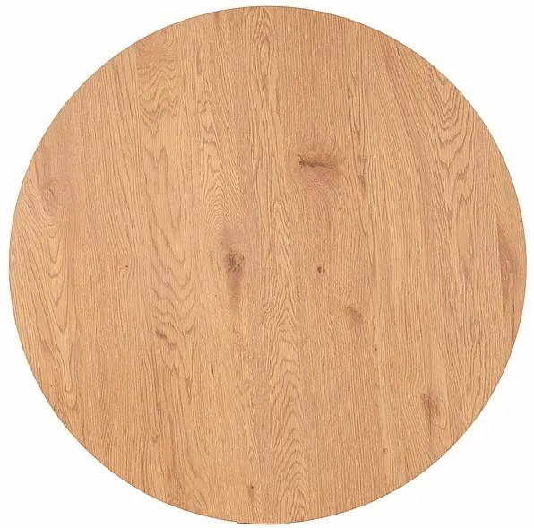 Masa Tetis stejar/negru ø100/h76 cm