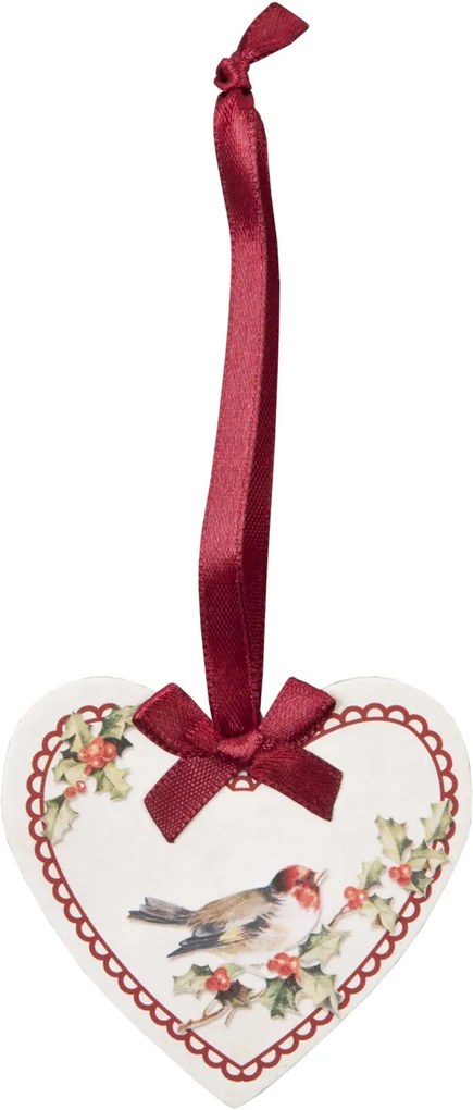 Decoratiune hartie pentru brad Bird 6x5 cm