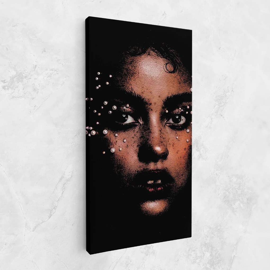 Tablou Canvas, 60x120cm, Dormitor si Living, Femei, Porterete, Pearl Portrait