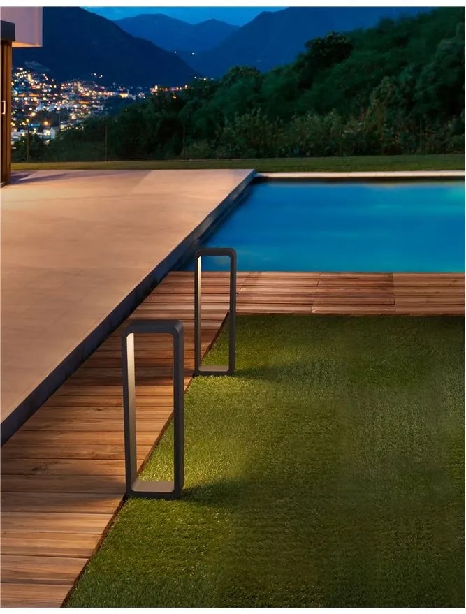 Stalp LED iluminat ambiental de exterior IP54 NED gri H-50cm NVL-9104022