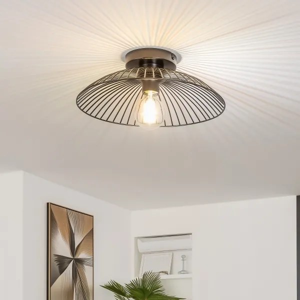 Abajur universal CURITIBA, Ø 38 cm, negru