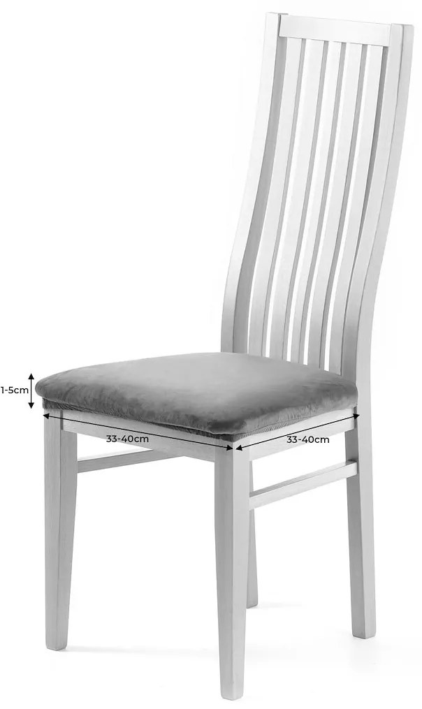 Restilo Husă elastică pentru scaun Sento indigo, 40 x 40 + 5 cm