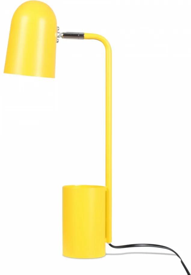 Lampa birou galbena cu suport pixuri 44 cm Pot Opjet Paris