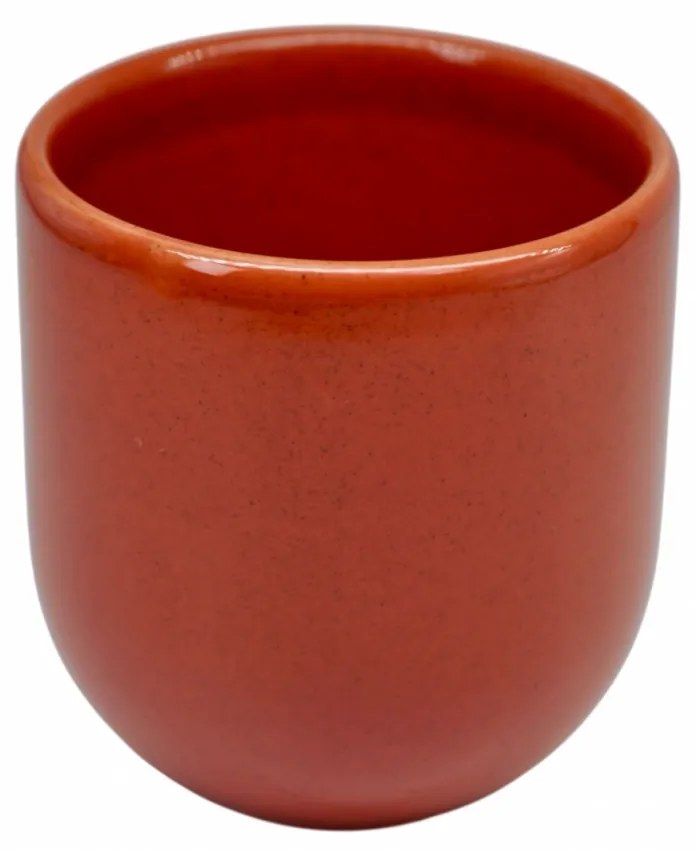 Pahar Cafea NOVUM Mineral Sienna 250 ml (Mineral Sienna Rosu Pal Inchis) Gresie Ceramica Glazurata Manual
