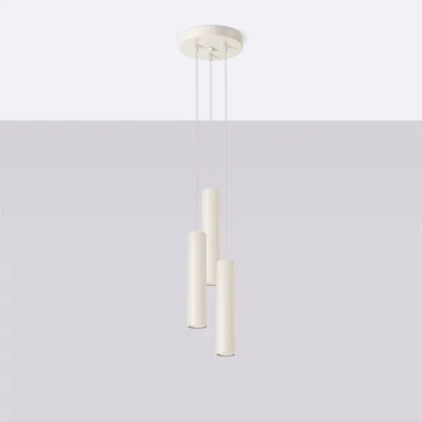 Lustră pe cablu Sollux SL.1482 LAGOS 3xGU10/10W/230V crem