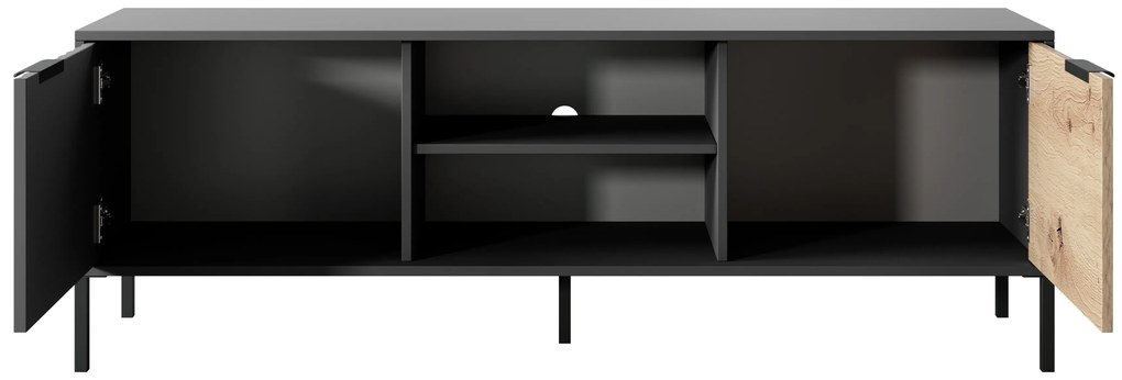 Dulap RTV negru cu specificatii dub artisan RAVE 153 2D