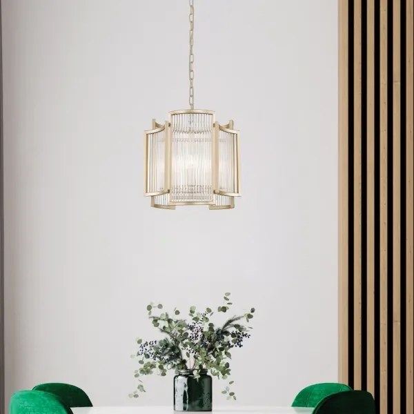 Brilagi - Candelabru suspendat pe lanț RAMOS 3xE14/60W/230V auriu