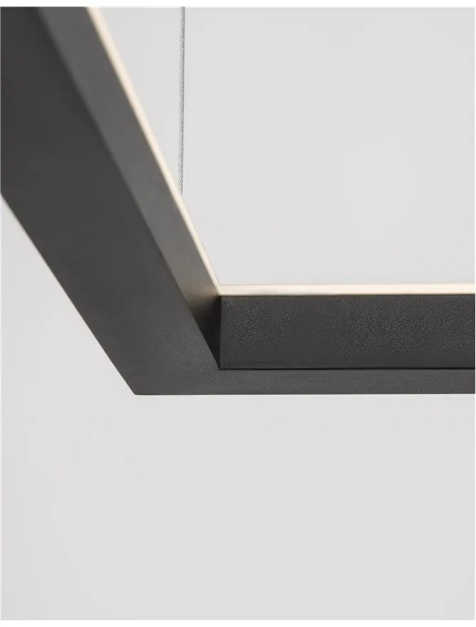 Lustra suspendata LED dimabila design modern ETERNA negru NVL-9990734