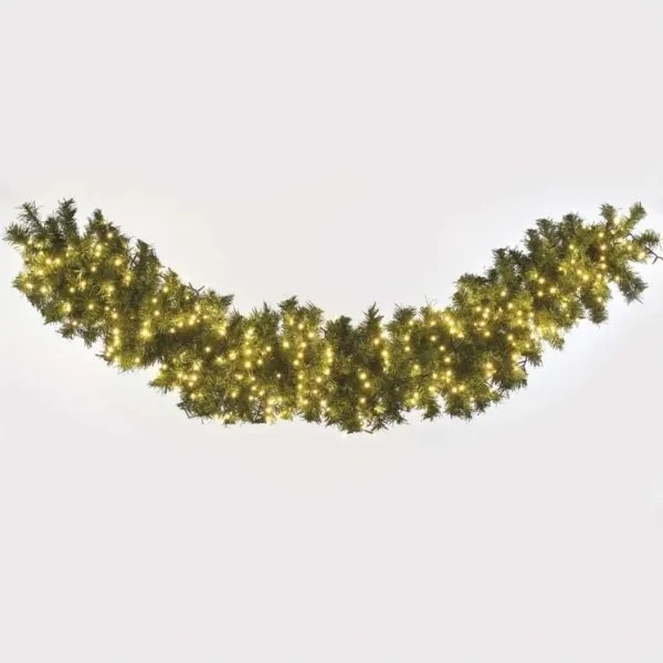 Ghirlandă LED de exterior, 600 LED/17 m, IP44, alb cald