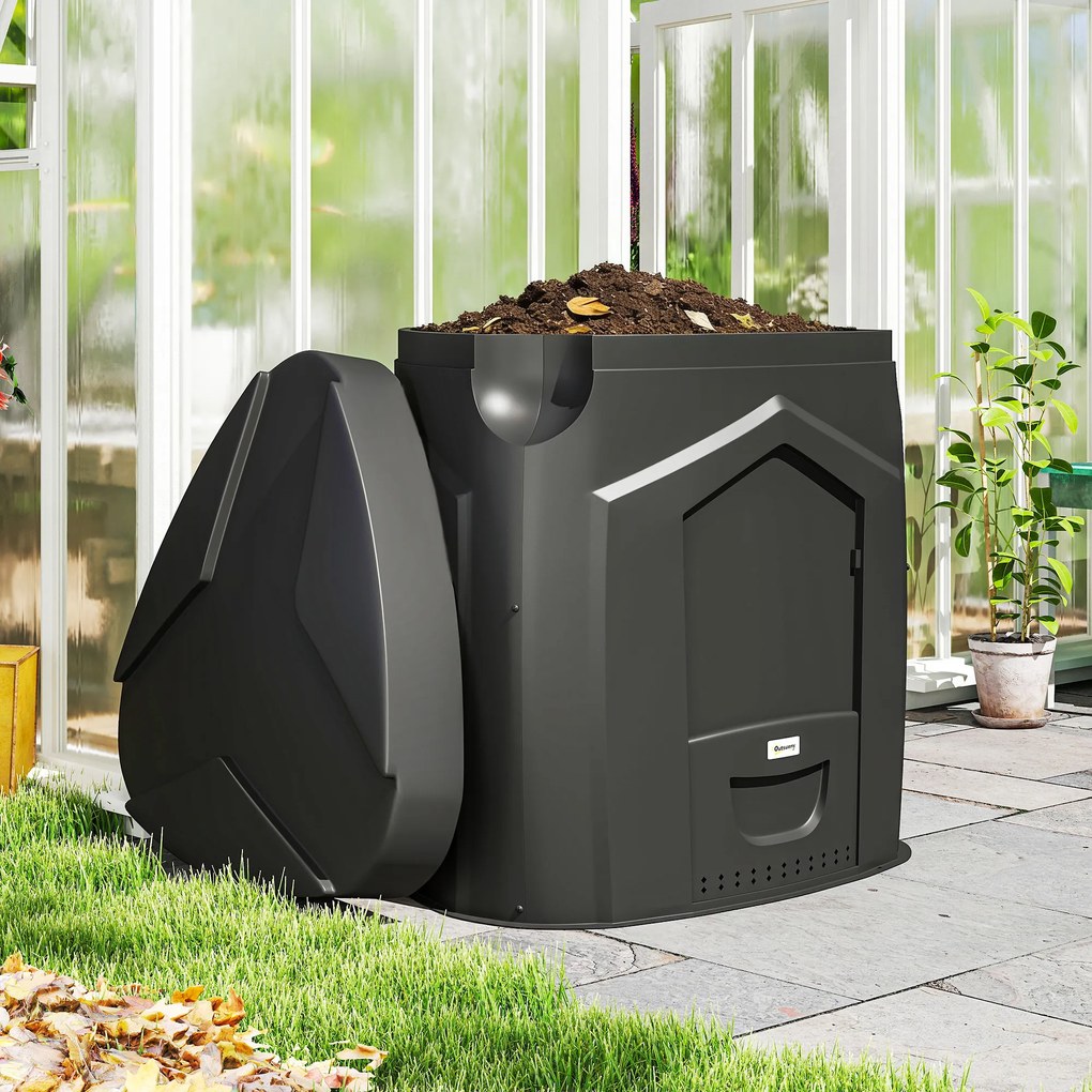 Outsunny biocompostieră bidon siloz composter | Aosom Romania