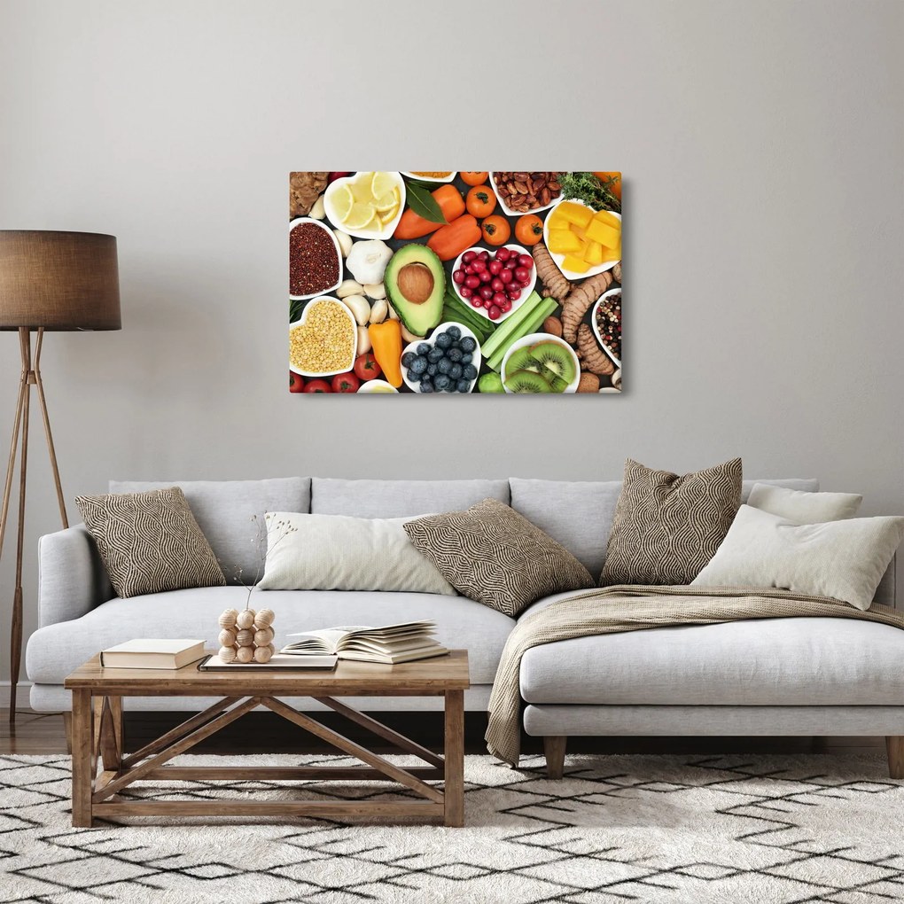 Tablou - Alimente sănătoase (90x60 cm)