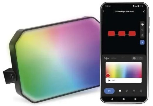Set de extensie proiector LED RGBIC dimabil de exterior LED/4W/230V 3000-6500K IP65 Wi-Fi Tuya