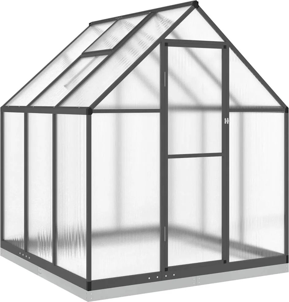 vidaXL Sere cu cadru de bază, antracit, 169x169x202 cm, aluminiu