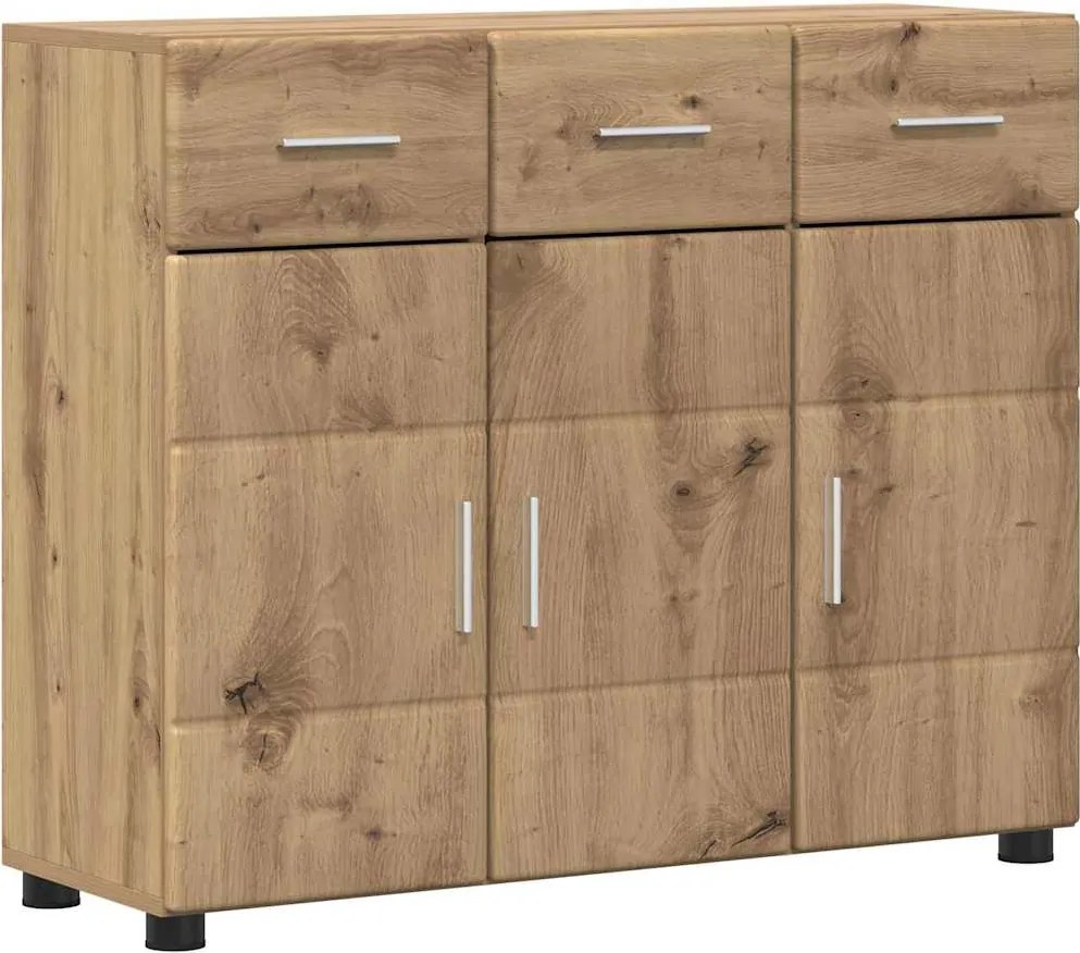 vidaXL Bufet FLORIN Stejar Artizanal 88,5 x 30,5 x 73 cm Lemn compozit