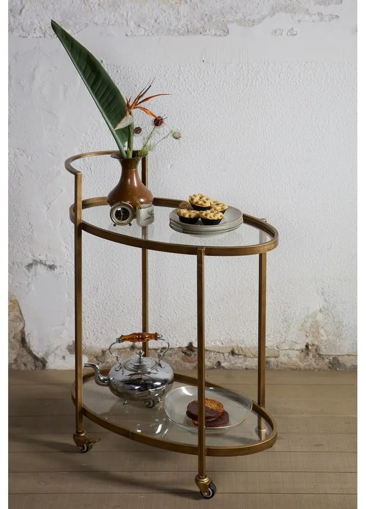 Măsuță de servire cu roți 35x67 cm Push – WOOOD