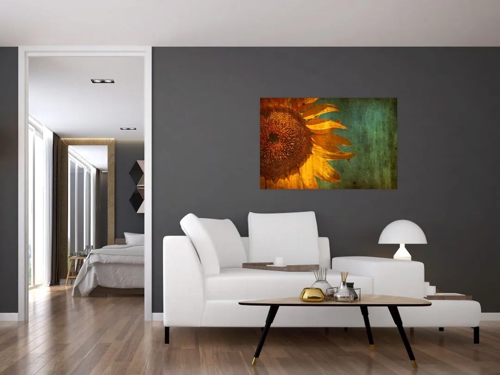 Tablou - Floarea soarelui (90x60 cm)