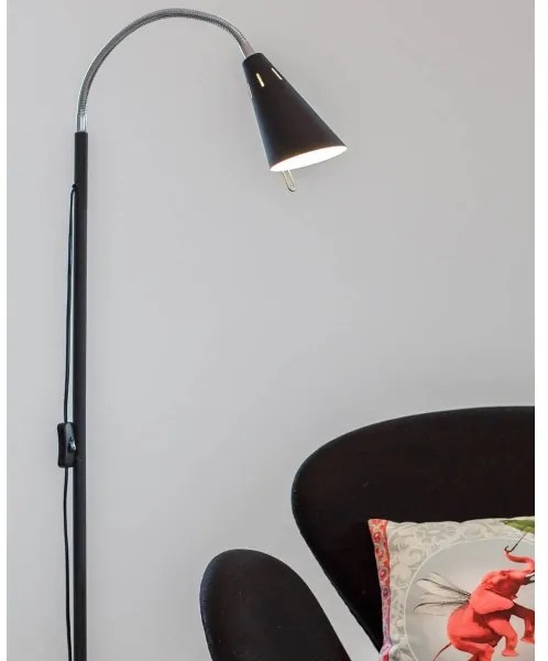 ByRydens 4100620-4007 - Lampă de podea BEST 1xE14/5W/230V neagră