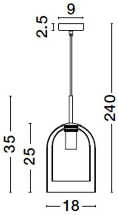 Lustra, Pendul modern Velor champagne 18cm