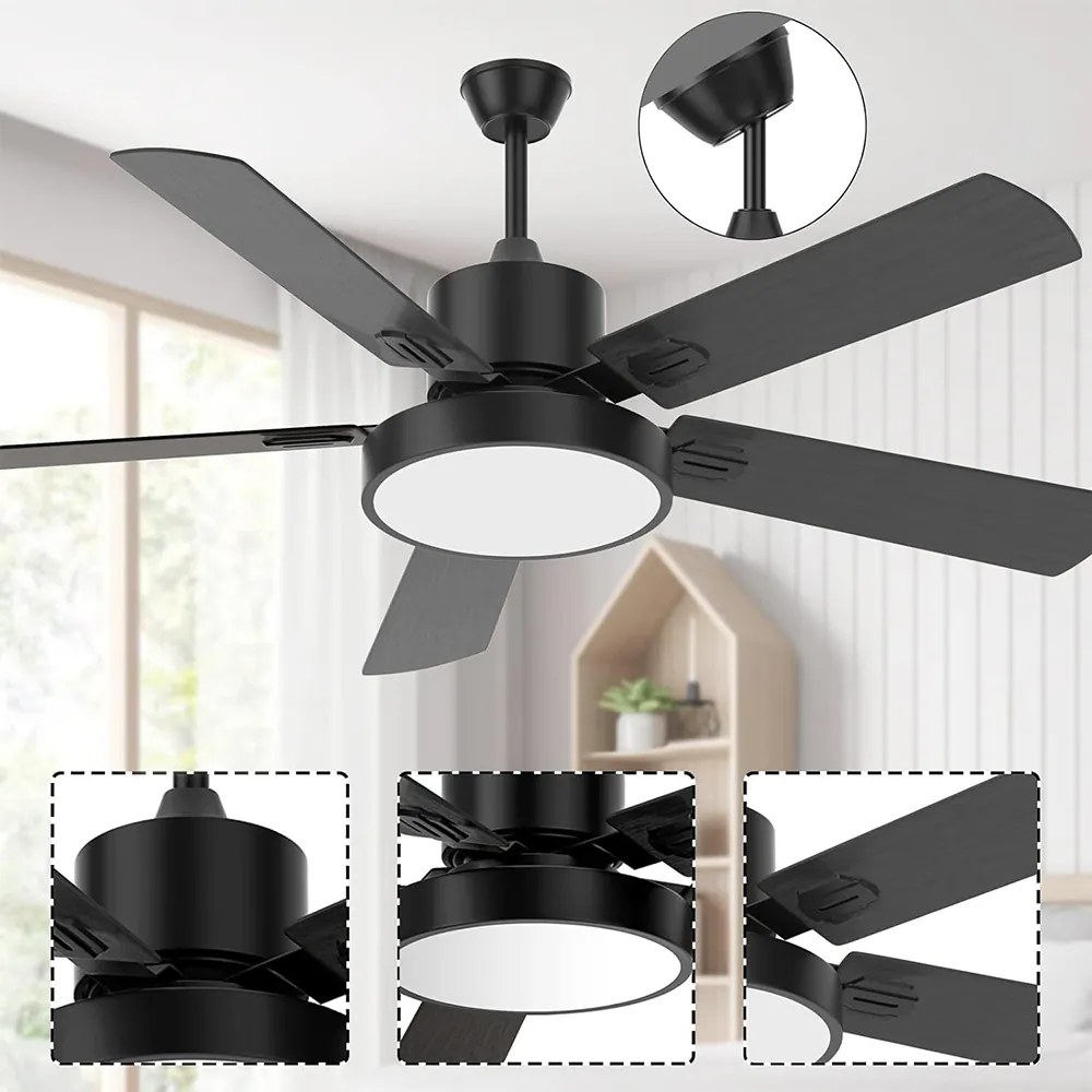 Ventilator de tavan cu iluminare si telecomanda