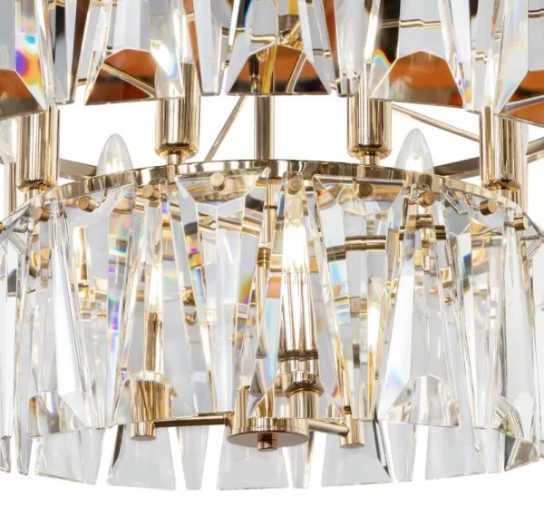 Lustră pe lanț Maytoni MOD043PL-12G PUNTES 12xE14/40W/230V auriu