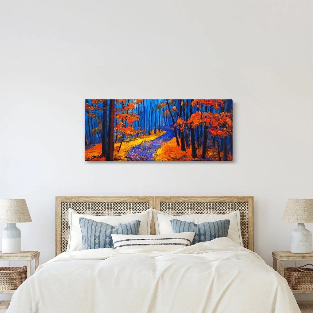 Tablou - Pădurea toamna (120x50 cm)