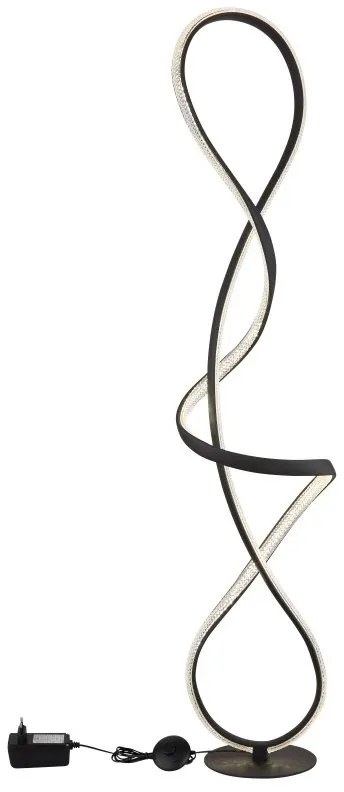 Lampadar LED 4000K SWIRL negru