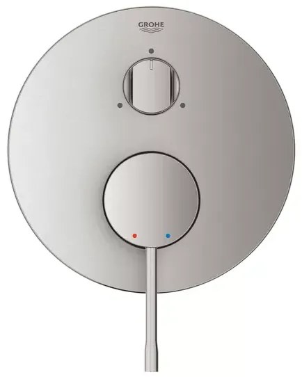 Baterie cada - dus incastrata Grohe Essence 3 iesiri crom periat Supersteel fara corp ingropat