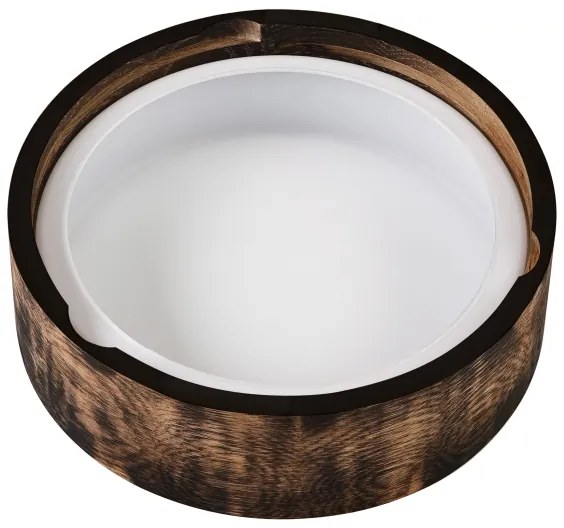 Plafonieră baie OAK SMOKY 2xE27/15W/230V IP54, Ø 27,5 cm, stejar maro