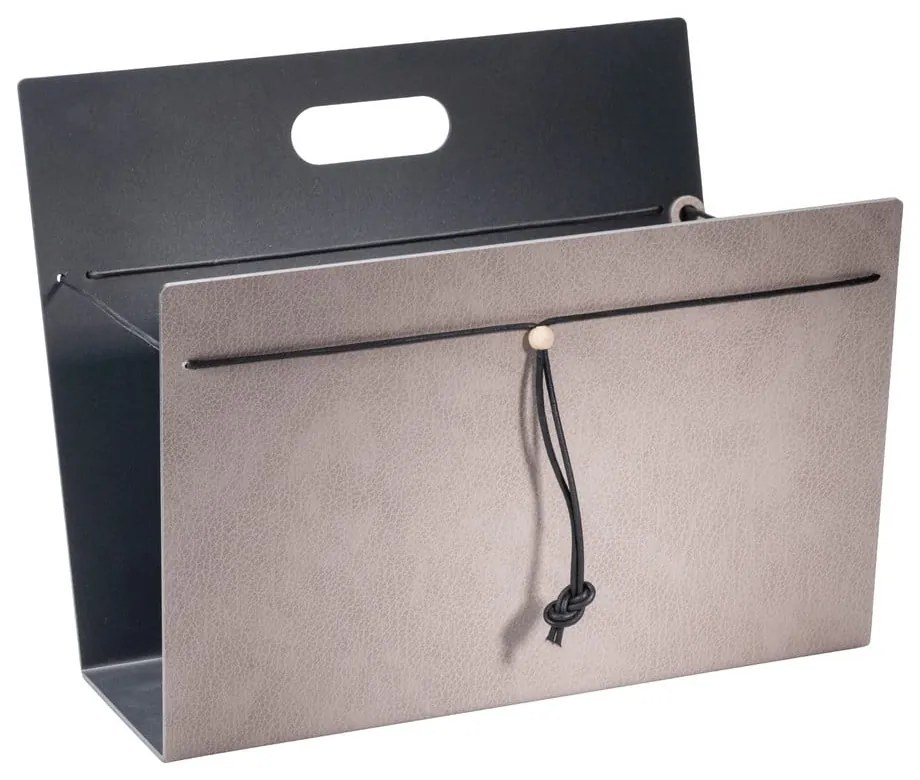 Suport de reviste din metal și din piele ecologică Bull L – LIND DNA