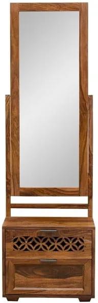 Masă de toaletă din lemn masiv de palisandru cu oglindă Massive Home Rosie