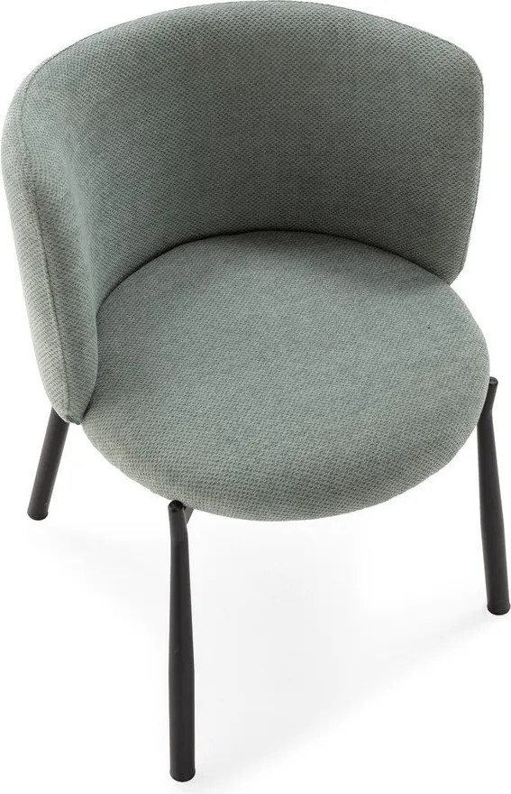 Set de scaune de sufragerie verde mentă 2 buc. tapițat Ginny – MOME