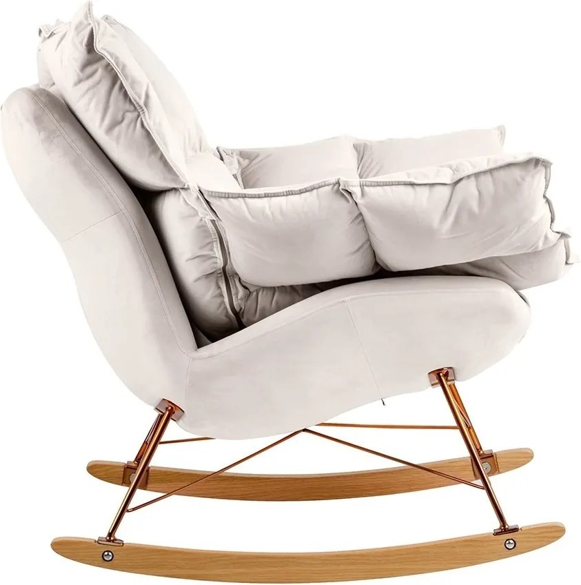 Scaun balansoar SWING VELVET bej