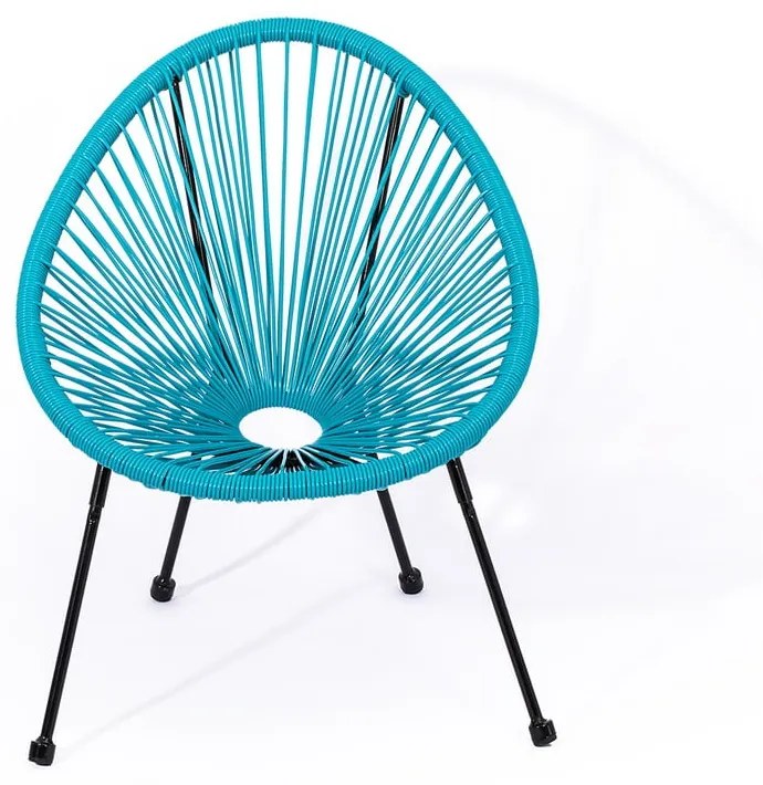 Fotoliu împletit de grădină Le Bonom Avocado, albastru