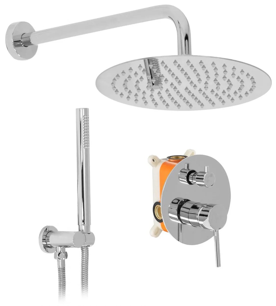 Set de dus REA Lungo Crom + BOX