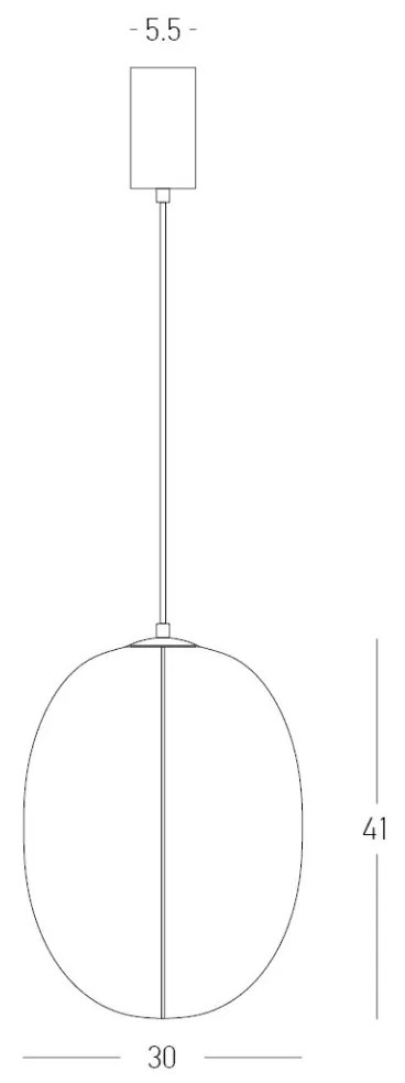 Lustra Suspendata MULBERRY, Negru, ZB-25171