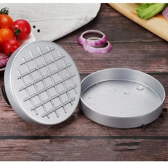 Presa pentru hamburgeri/chiftele aluminiu 11,8cm Perfect Home 10458