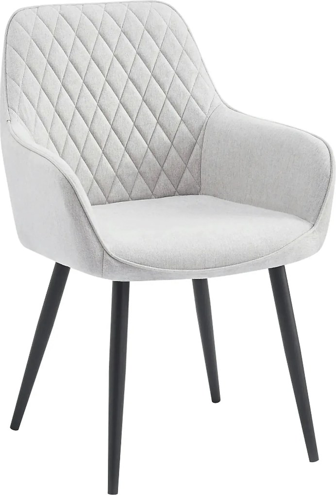 Scaun OSKOR, stofa clasica gri deschis - Nea 03, 56x59x84 cm