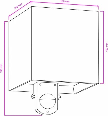 BRILAGI - Aplică de perete LED pentru exterior cu senzor CUBE LED/6W/230V gri IP65