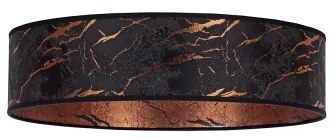 Plafonieră LED VELVET STAR LED/24W/230V d. 40 cm  neagră/cupru Brilagi