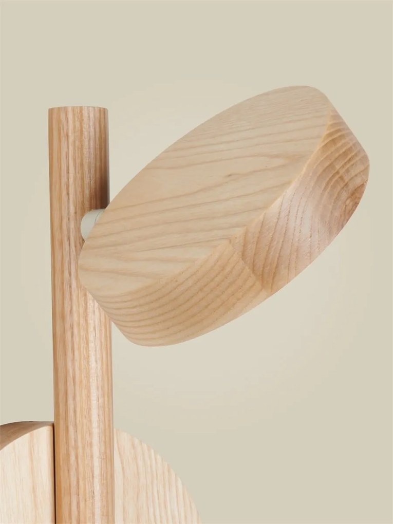 Aplica de perete LED din lemn de frasin natur Okinawa