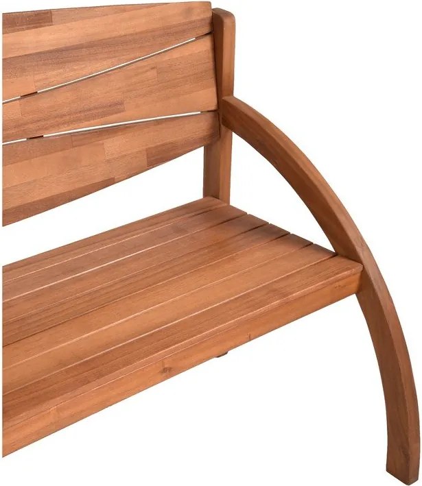 Bancă de grădină maro din lemn masiv Hadia – Garden Pleasure