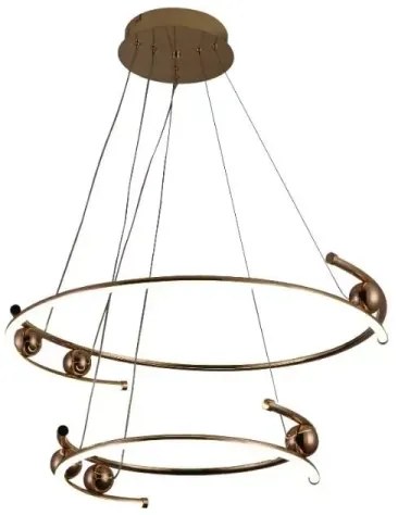 Lustră LED dimabilă pe cablu LED/80W/230V 3000-6500K + telecomandă