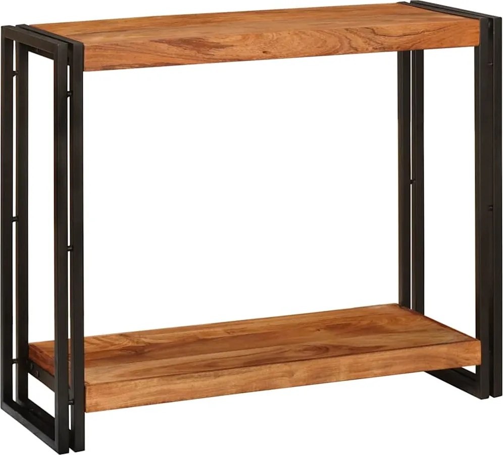 vidaXL Masă de consolă Maro 90 x 33 x 75 cm Lemn Solid de Acacia