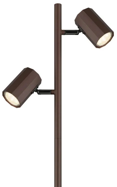 Lampadar cu 2 Spoturi directionabile JAMES bronz