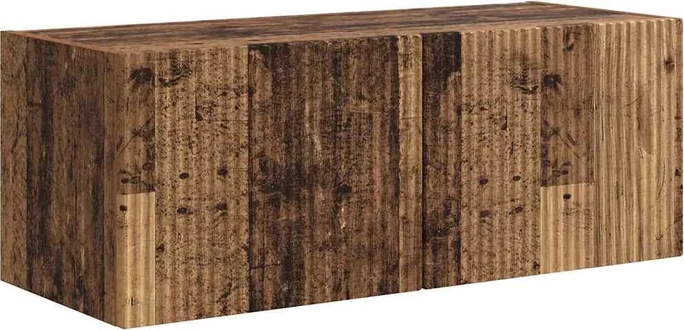 vidaXL Dulap TV de perete Lemn Vechi 60 x 31 x 29.5 cm Lemn compozit