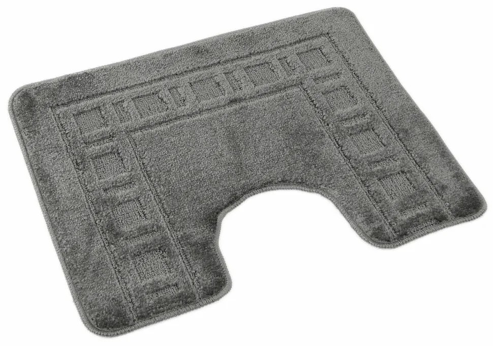 Covoraș pentru WC Kvalitex, Cadru gri, 60 x 50 cm