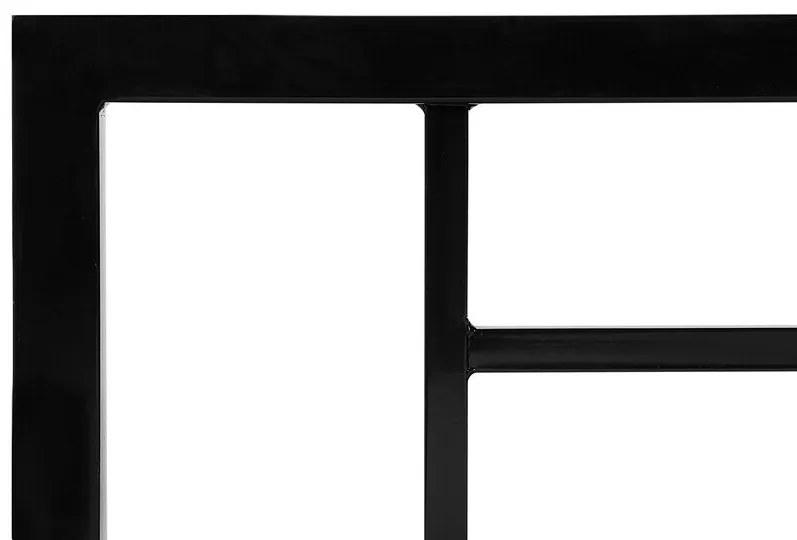Pat matrimonial 140 cm Cush (negru) (cu somieră). 1078519