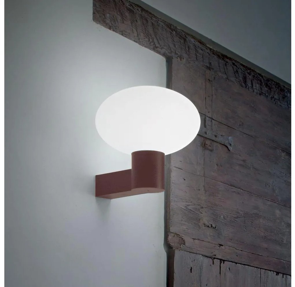 Ideal Lux - Aplică de perete pentru exterior CLIO 1xE27/42W/230V IP44 maro